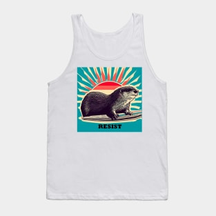 RESIST Surfing Otter surfboard Tank Top